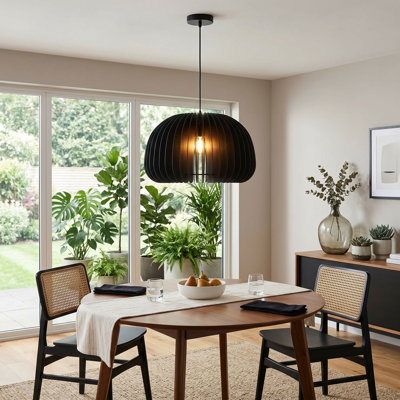 Luminaire suspendu en bois Luna