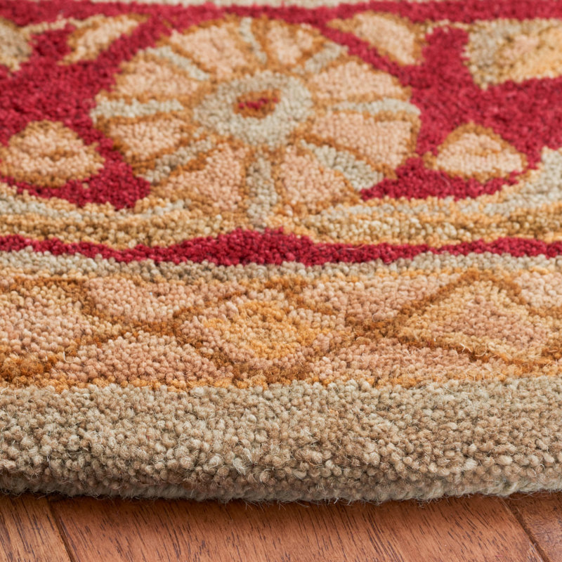 Tingley Hand Tufted Wool Pile Oriental Rug, Round 4'