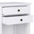 Carlton 24"W Solid Wood Transitional Nightstand with 2 Drawers, Open Storage Shelf and Bronze Hardware-1324089588