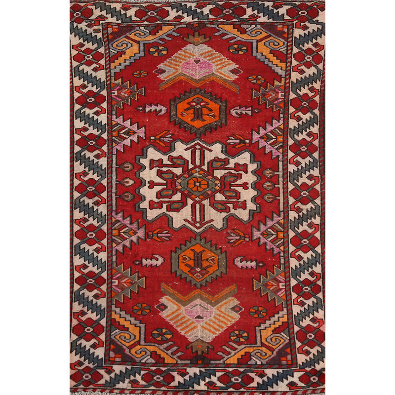 Tapis traditionnel rétro en laine 4 x 7