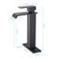Robinet de lavabo pour salle de bain à poignée simple Waterfall Spout-126247179