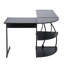 Almodovar L-Shaped Metal Base Executive Desk