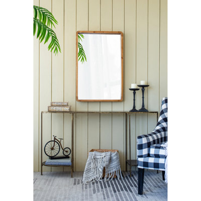 Miroir 24 po x 36 po en bois rustique - Embellissez le vestibule de votre salon