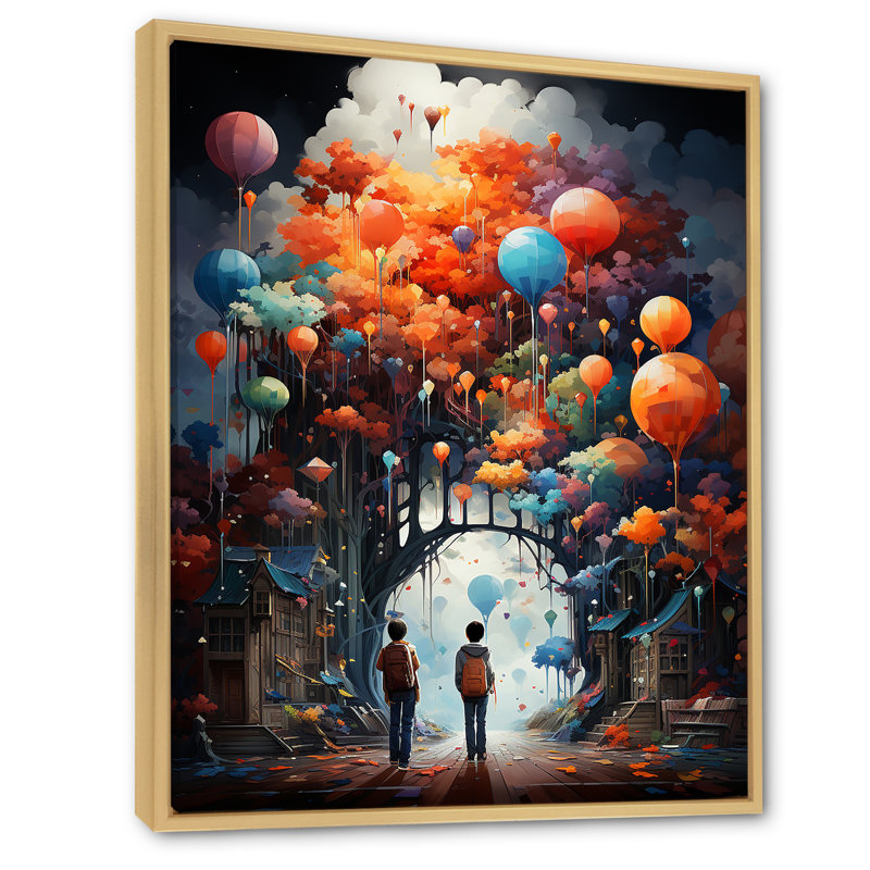 Écoles, garçons, savoir infini - paysages urbains, impressions d'art mural, H 20 po x l 12 po x P 1 po