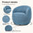 Gwenlyn 360 Swivel Teddy Sherpa Barrel Chair-106839950