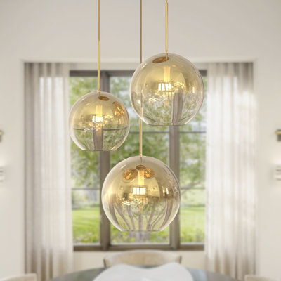 Tanyah 3 - Light Dimmable Globe Pendant Light