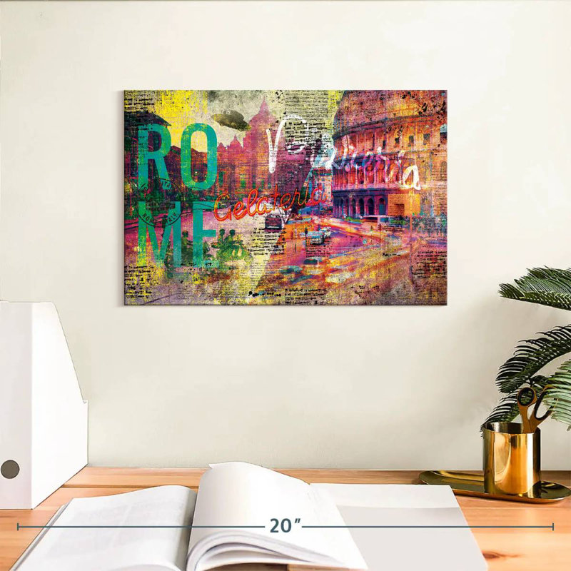 Nicci Rome City papier journal grunge, H 8 po x l 12 po