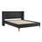 Sawyer King Size Upholstered Bed with Hidden Reading Light and USB A + C Power Ports Chenille Fabric, Black-1326388232-1326388231