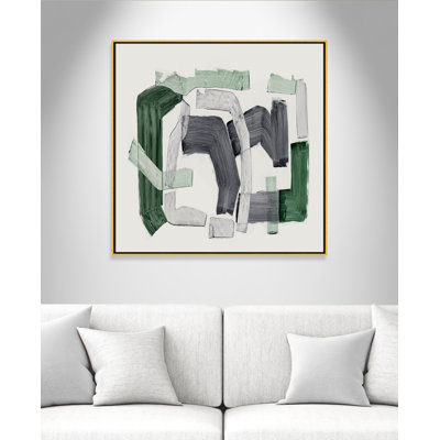 Formes d'émeraude - reproduction carrée par Casa Fine Arts