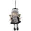 Winter Girl Angel Hanging Christmas Figure Ornament - 8.5"