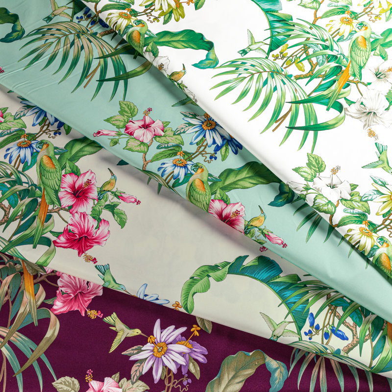 Majorelle Anima Print 100% Cotton Fabric, Aubergine
