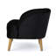 Chaise moderne en velours moderne, assise confortable et chic de style Mid-Century