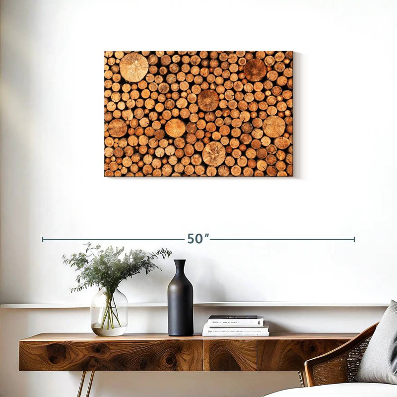 Avery Stacked Logs, 20" H x 30" W
