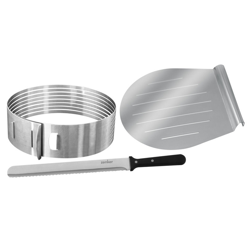 Frieling Zenker 3 Piece Layer Cake Slicing Kit Set