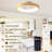20" Modern Flush Mount Smart Ceiling Fans With RGB Light, Alexa Voice Control, Remote/Tuya APP Control