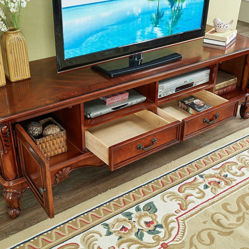 Meuble télé Creative Brown, H 22,05 po x L 70,87 po x l 21,65 po