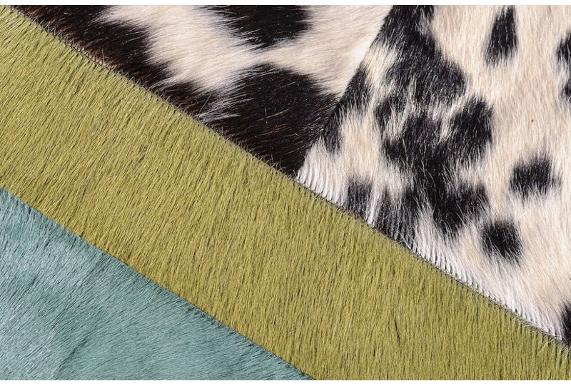 Art Hide Cowhide Area Rug in Green