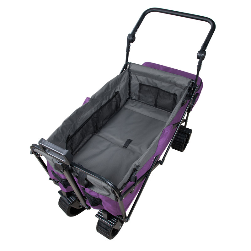 Chariot utilitaire pliable avec freins S3, Mauve