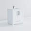 30 po Large meuble-lavabo blanc avec robinet, fermeture en douceur, tiroir à tablette ouverte et comptoir en quartz-69167374