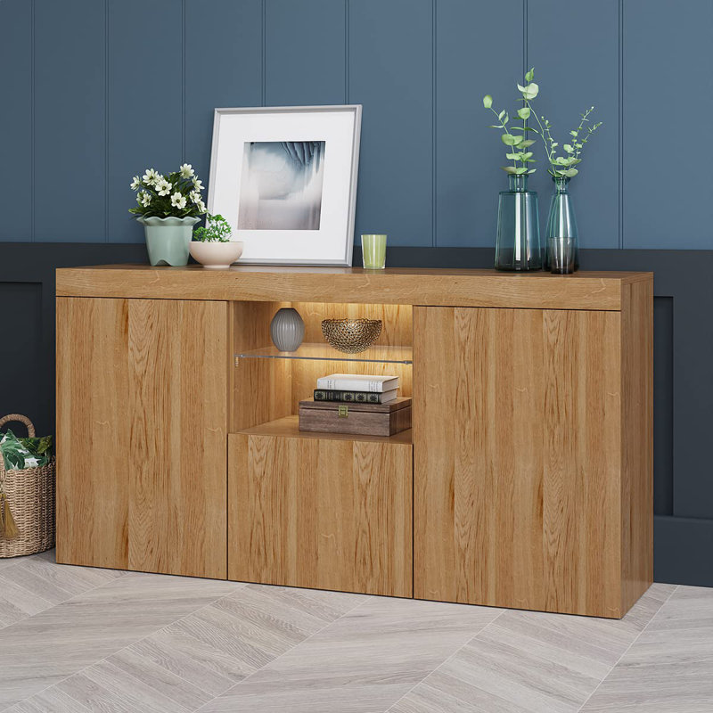 Fayeth 135Cm Wide Sideboard, Beige