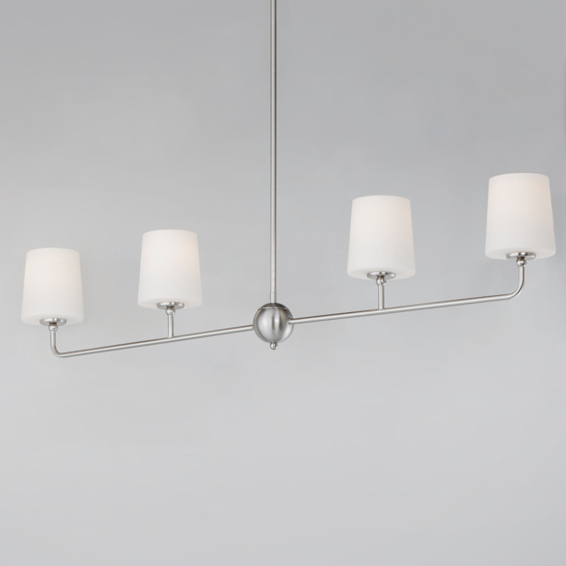 Bristol 4 - Light Satin Brass Unique/Statement Pendant, Satin Nickel