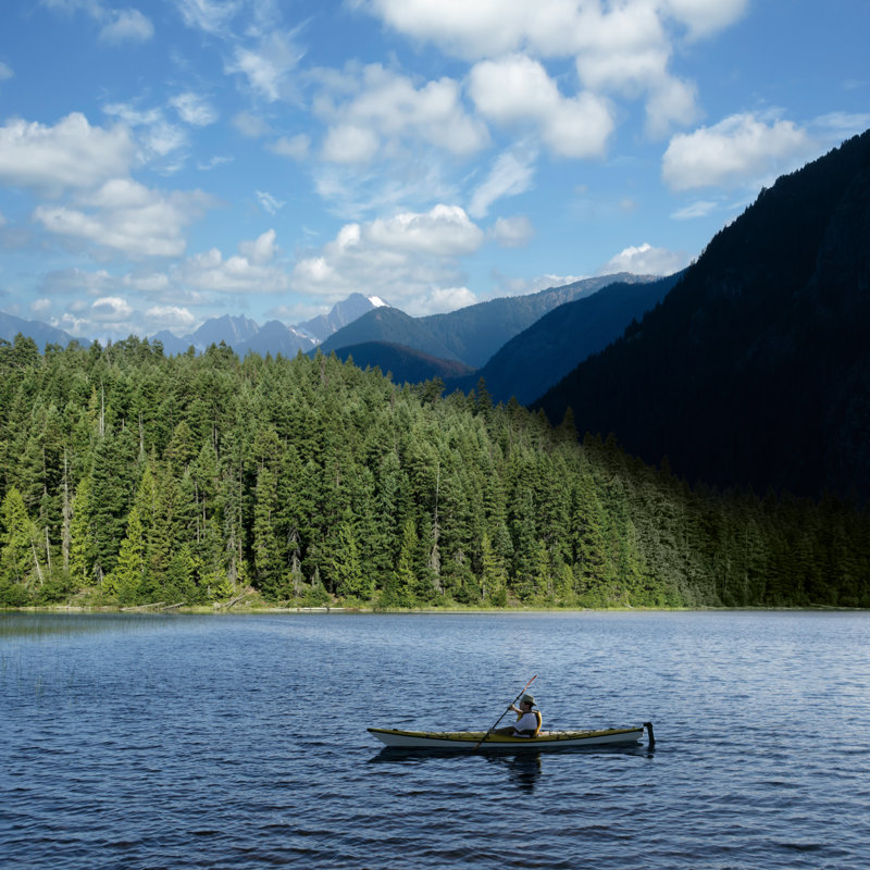 Wilderness Kayaking by Sharply_done - Print, 122cm H x 122cm W x 3.8cm D