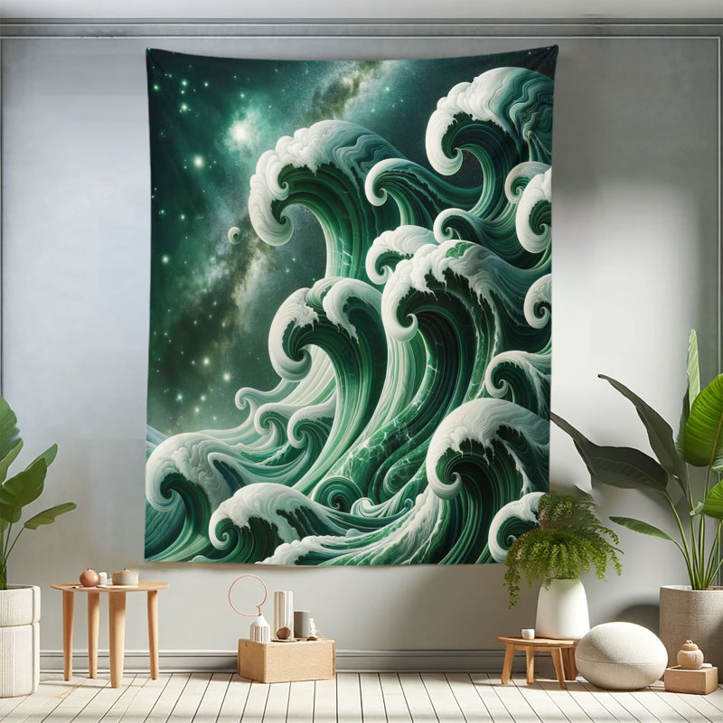 Tapisserie en microfibre, H 88 po x l 68 po