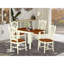 L'ensemble 5 pièces de table de salle à manger moderne comprend une table rectangulaire en bois avec Dropleaf et 4 chaises de cuisine, babeurre et cerise-1875101338-1875101335-1875101333