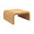 Miramar Woven Water Hyacinth & Acacia Wood Coffee Table with Waterfall Edge, Large-1420578746