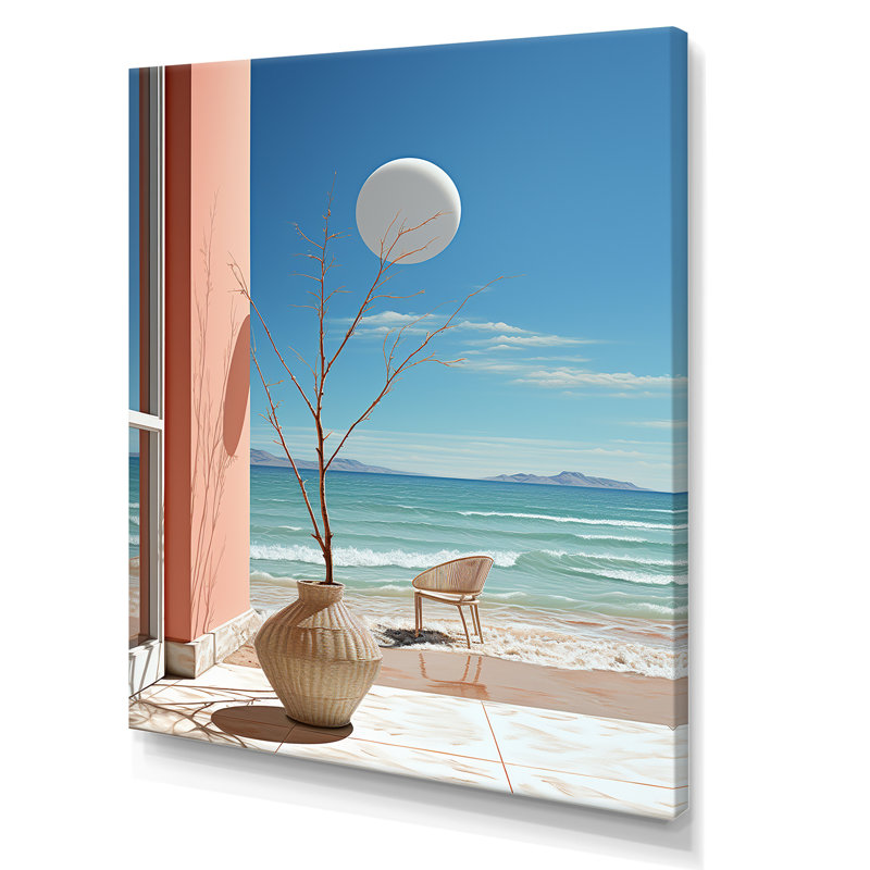 «Coastal Dream Simplicity Retreat» sur toile, H 20 po x l 12 po x P 1 po, Toile tendue