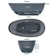 70.86''L x 33.46''W Freestanding Solid Surface Resin Stone Bathtub With Pop-Up Drain And Overflow