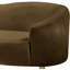 Causeuse courbée en velours 67 po Shurtz-390991170