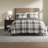 Cozy Bedding Sets Microfiber Full Queen Rustic Plaid For Home