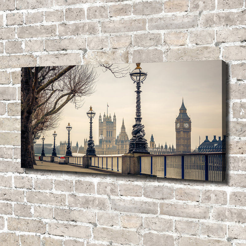 London In The Fall - No Frame Print on Canvas