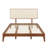 Modern Upholstered Platform Bed: Adjustable Headboard & Sustainable Bamboo Frame