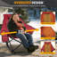 Heated Rocking Chair with Power Bank, Adjustable Temperature Oversized Portable Foldable Camping Chair-1782333232