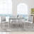 Kitchen Table Set with a Rectangular Table and 4 Upholstered Chairs-1258054181