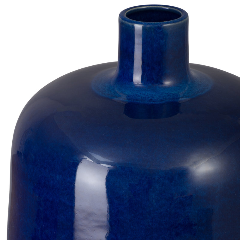 Vase en céramique 18 po H, Bleu