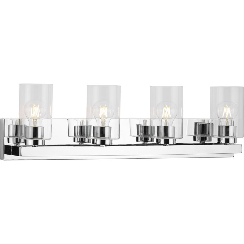 Éclairage pour meuble-lavabo moderne 4 lumières, Blanc
