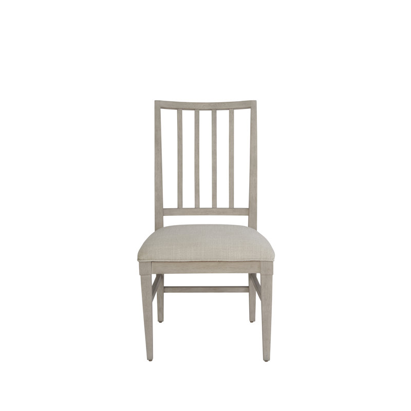 Coalesce Solid Wood Slat Back Side Chair, Gray