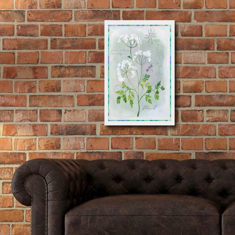  «Chervil Flora» par Fiona Stokes-Gilbert, art mural en verre acrylique, 16 po x 24 po, H 24 po x l 16 po