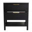Meuble-lavabo avec 2 tiroirs, tablette ouverte-669223549