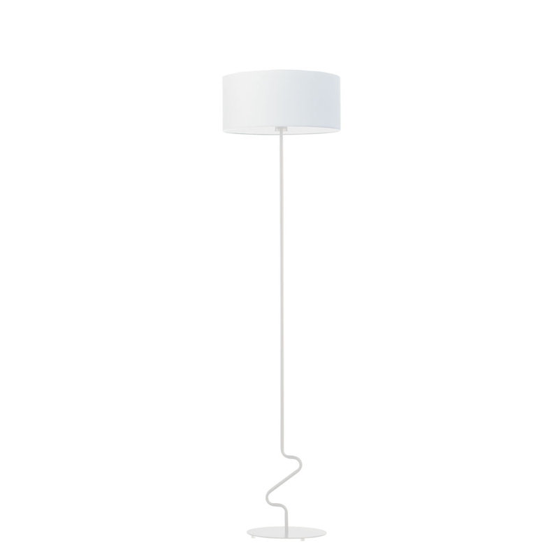 Drowne 166cm Traditional Floor Lamp, White, White