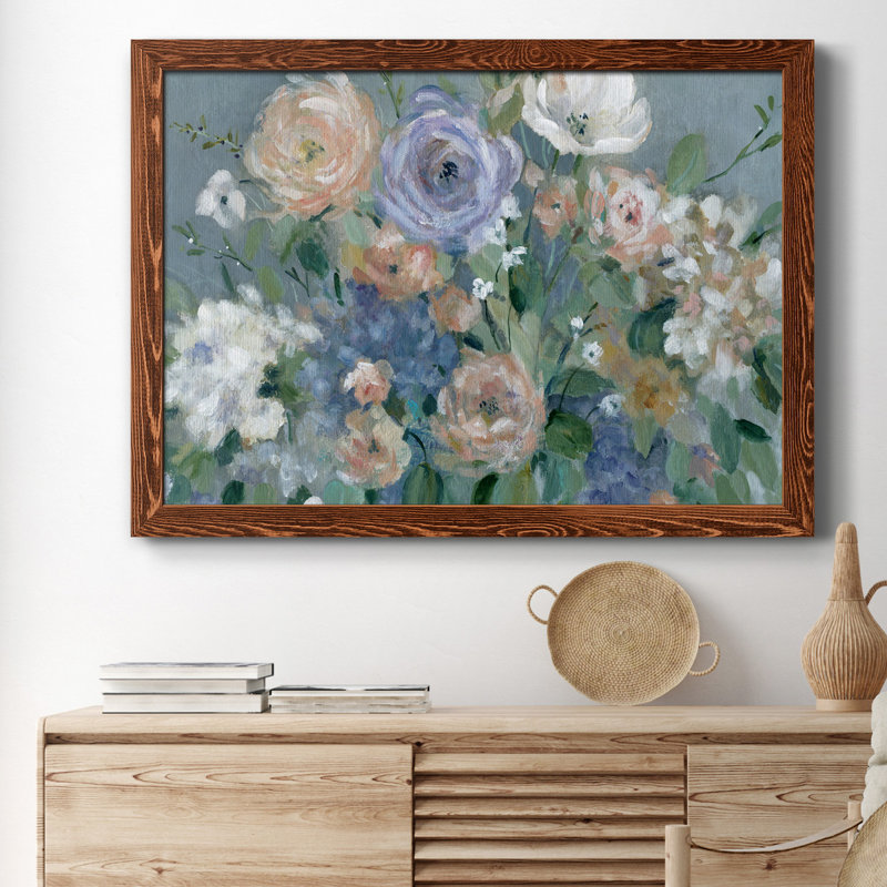Garden Harmony - reproduction de cadre photo sur papier, H 31,5 po x l 23,5 po x P 1,5 po, Cadre en papier gris, Pas de tapis