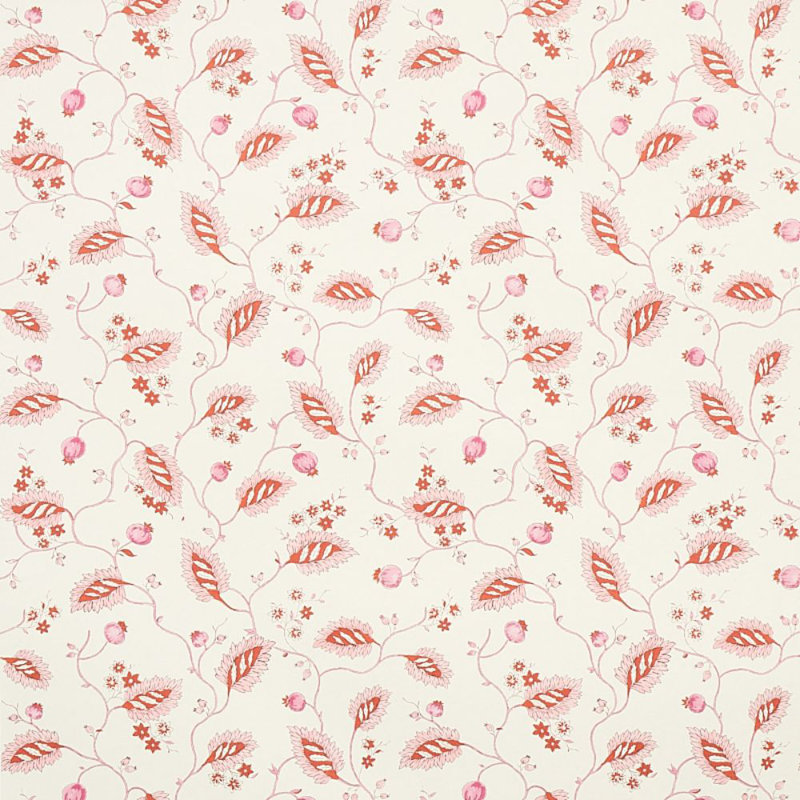 Maryam Vine Wallpaper, Pink/Red