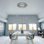 16 po x 6 po x P 6 po x P 1/2 po, médaillon de plafond en PVC de qualité architecturale, Argent chaud antique-40714773-40714756