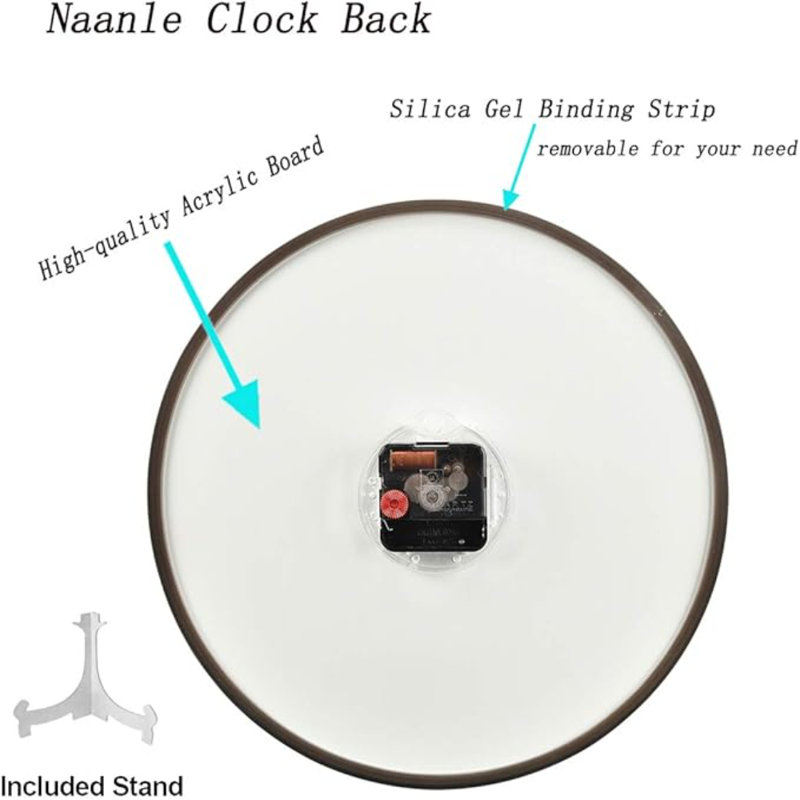 Horloge murale Naanle Starry Outer Space Nebula