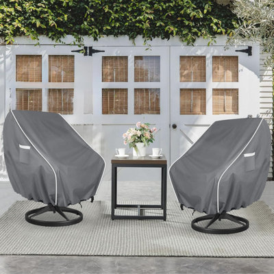 2 Pcs Patio Chair Covers, Armchair Covers, Heavy-duty Outdoor Lounge Deep Seat Covers,
