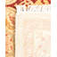 Tapis orange en laine noué à la main de conception unique 2 pi 7 po x 4 pi 1 po Ohlone