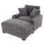 Chaise longue d'intérieur inclinable avec coussins, ports USB et porte-gobelet pour le bureau personnel-116985039